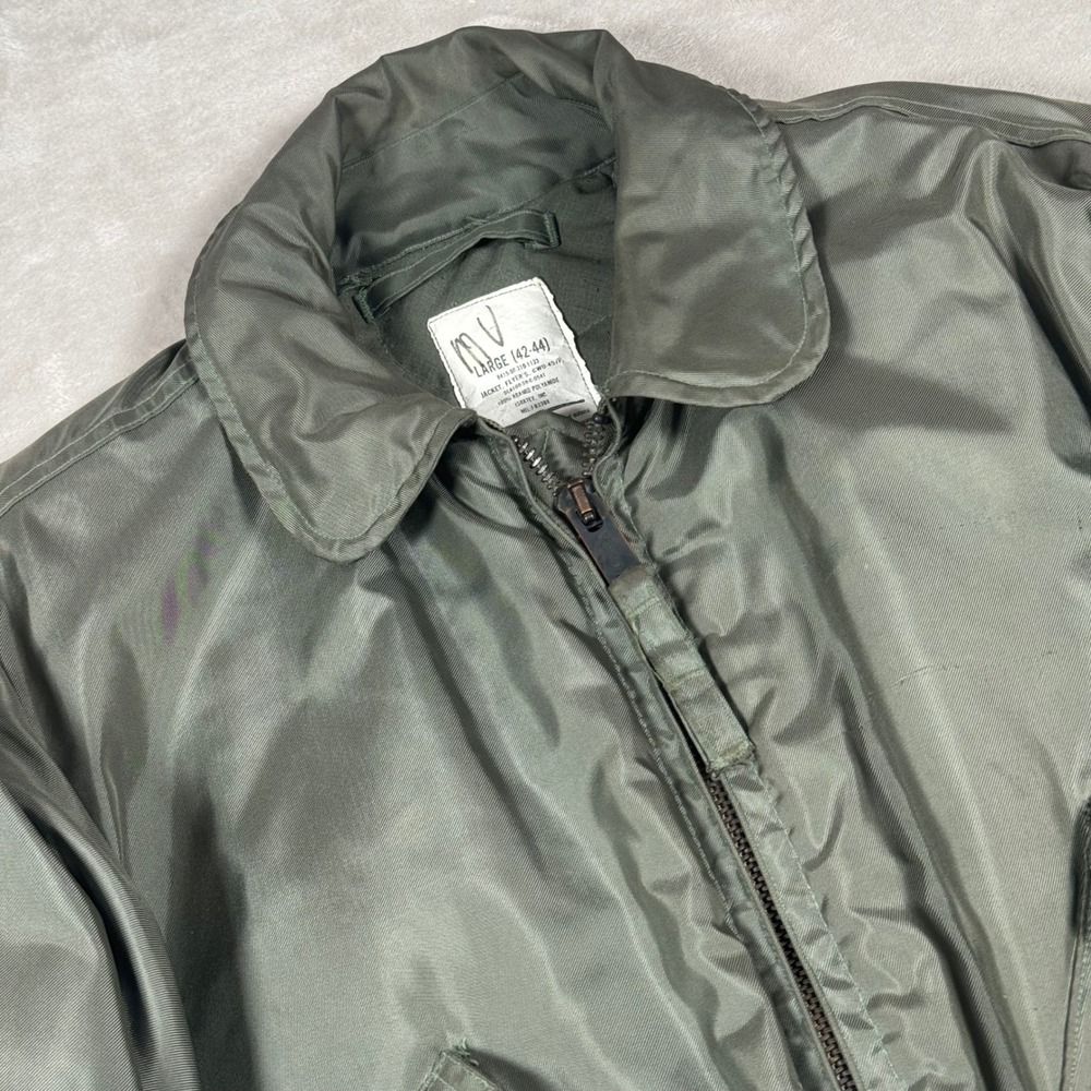Isratex Flyer's Jacket Mens Large Green CWU-45/P Aramid Military Bomber